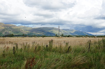 Paisaje campestre Stirling, Escocia