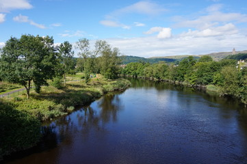 Fototapeta na wymiar Vistas río Forth, Stirling, Escocia