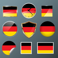 Fototapeta premium Collection flag Germany