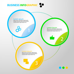 Abstract infographics number options template