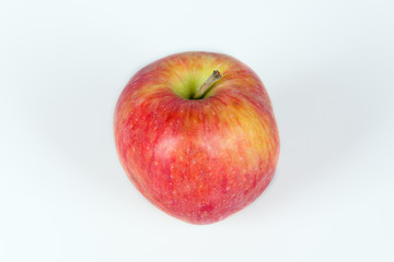 Isolated red and yellow apple