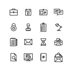 Office Business Icon Set