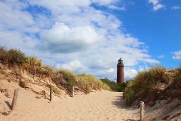 Strandaufgang am Leuchtturm