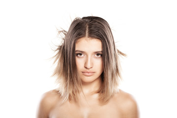Fototapeta premium attractive beautiful girl portrait
