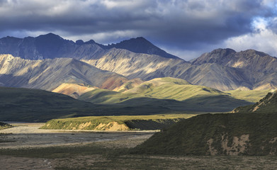 Fototapeta na wymiar Denali (Mount McKinley) national park, Alaska, United States