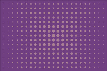 Halftone dotted background. Pop art style. Pattern with small circles, dots  Purple, pink color. Vector illustration