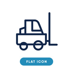 Obraz premium Forklift icon, industry car symbol. Modern, simple flat vector illustration for web site or mobile app