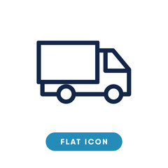 Delivery truck vector icon, truck symbol. Modern, simple flat vector illustration for web site or mobile app