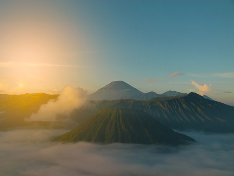 Sunrise at Mount Bromo in Java, Indonesia