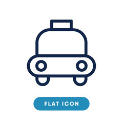 Taxi vector icon, automobile symbol. Modern, simple flat vector illustration for web site or mobile app