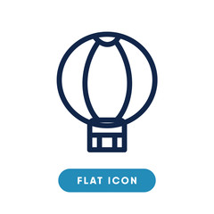 Obraz premium Hot air balloon vector icon, flight transport symbol. Modern, simple flat vector illustration for web site or mobile app