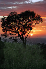 Fototapeta na wymiar Sunset near Punta Coral, on Nicoya peninsula, Costa Rica