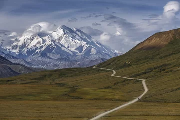 Papier Peint photo Denali Denali (Mount McKinley) est le plus haut sommet de montagne en Amérique du Nord, Alaska, États-Unis