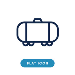 Tank wagon vector icon, train symbol. Modern, simple flat vector illustration for web site or mobile app