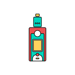 Obraz premium vaporizer electric cigarette vapor mod - vape life