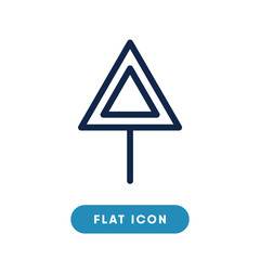 Warning sign vector icon, sign symbol. Modern, simple flat vector illustration for web site or mobile app