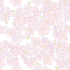 floral vector seamless background