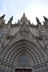 Fototapeta na wymiar Catholic cathedral in spain, Barcelona