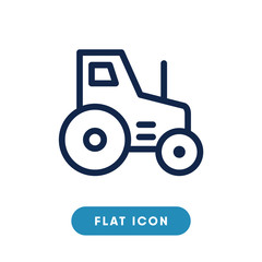 Tractor vector icon, farm vehicle symbol. Modern, simple flat vector illustration for web site or mobile app