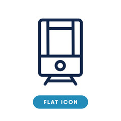 Fototapeta premium Tram vector icon, public transport symbol. Modern, simple flat vector illustration for web site or mobile app