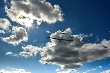Photo sur Plexiglas Sports aériens Planeur de remorquage d& 39 avion de sport