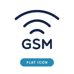 Gsm vector icon, signal symbol. Modern, simple flat vector illustration for web site or mobile app - obrazy, fototapety, plakaty