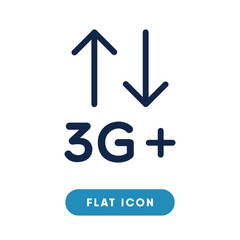 3g+ vector icon, connection symbol. Modern, simple flat vector illustration for web site or mobile app
