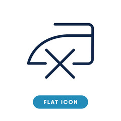 No iron vector icon, iron symbol. Modern, simple flat vector illustration for web site or mobile app