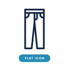 Pants vector icon, trousers symbol. Modern, simple flat vector illustration for web site or mobile app