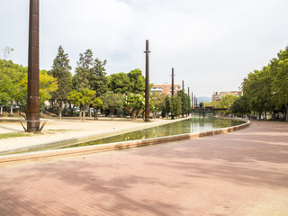 Naklejka premium Parque de la Maquinista, Barcelona,España