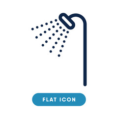 Shower vector icon, bath symbol. Modern, simple flat vector illustration for web site or mobile app