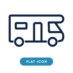 Caravan vector icon, trailer symbol. Modern, simple flat vector illustration for web site or mobile app