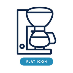 Coffee maker vector icon, espresso symbol. Modern, simple flat vector illustration for web site or mobile app