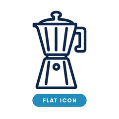 Coffee maker vector icon, beverage symbol. Modern, simple flat vector illustration for web site or mobile app