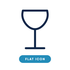 Wine glass vector icon, goblet of whine symbol. Modern, simple flat vector illustration for web site or mobile app