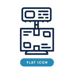 Weight measurement vector icon, cargo weight symbol. Modern, simple flat vector illustration for web site or mobile app