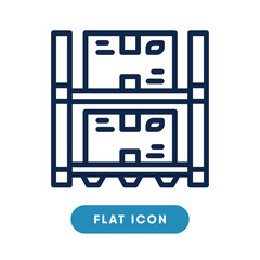 Cargo warehouse vector icon, cargo store symbol. Modern, simple flat vector illustration for web site or mobile app