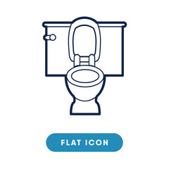 Toilet vector icon, wc symbol. Modern, simple flat vector illustration for web site or mobile app