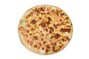 pizza au saumon