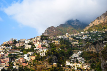 Fototapeta na wymiar The Italian city of Positano, La Costiera Amalfitana