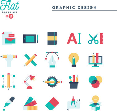 Humanitarian, peace, justice, human rights and more, flat icons set, vector illustration