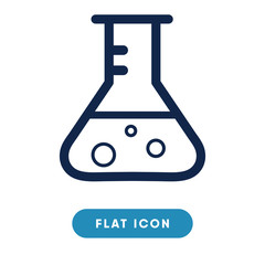 Chemistry tube vector icon, test tube symbol. Modern, simple flat vector illustration for web site or mobile app