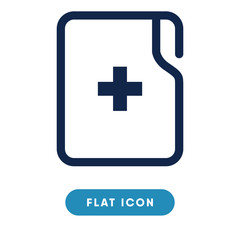 Obraz premium Medical document vector icon, hospital archive symbol. Modern, simple flat vector illustration for web site or mobile app