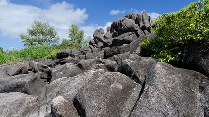 Blocs de granit, &icirc;le Curieuse, Seychelles