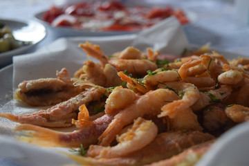 fried fish, marine products Italy