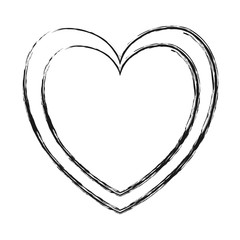 heart icon over white background vector illustration