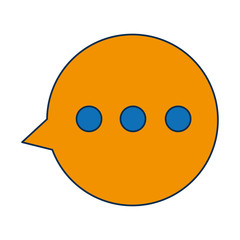 speech bubble icon over white background vector illustration