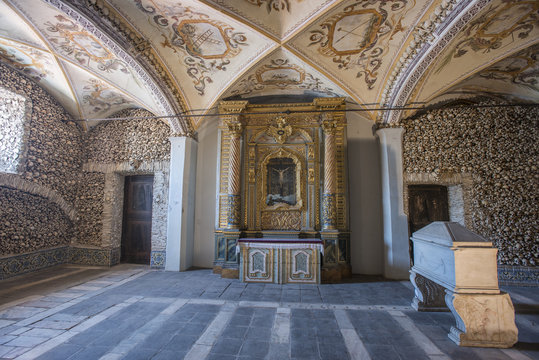 The Chapel of Bones (Capela dos Ossos), evora, portugal