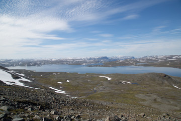 Haltitunturi, lake Guolasjávri, summer 