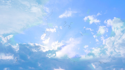 Myodesopsia (Eye Floaters) looking at the Sky